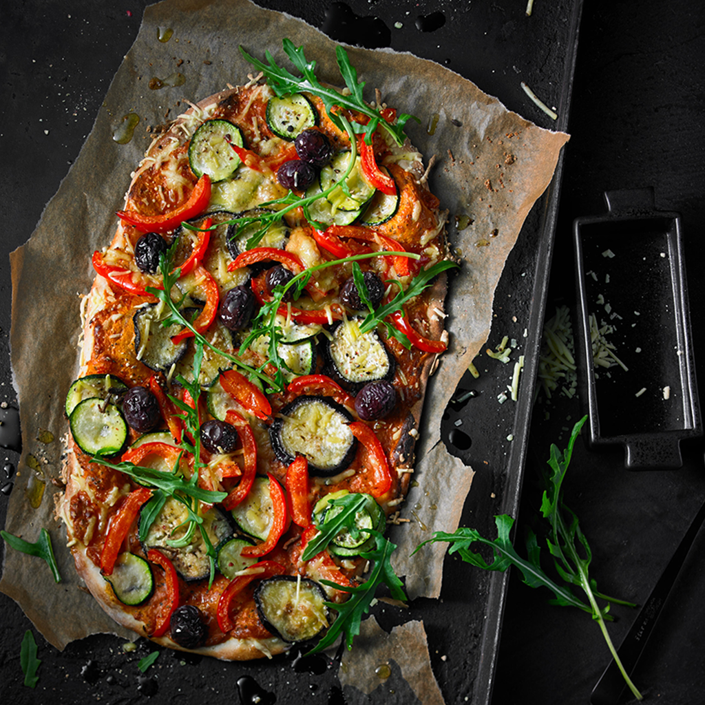 Flammkuchen Style Antipasti Vegan